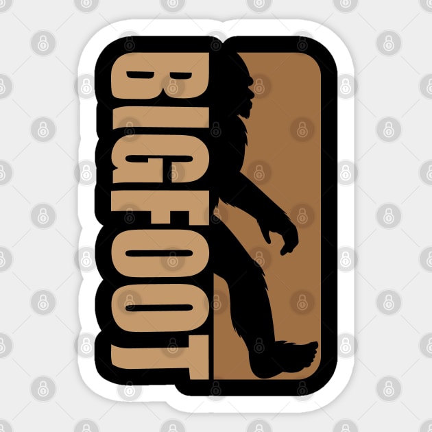 Sasquatch Bigfoot Sticker by Tesszero